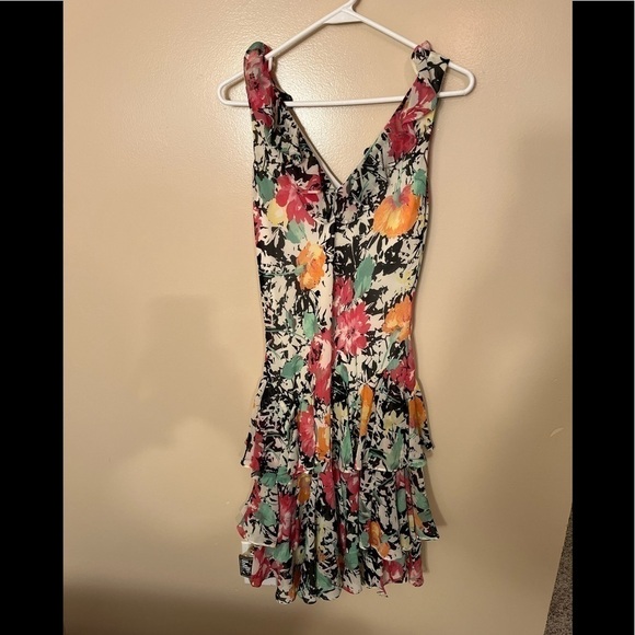 Lauren Ralph Lauren Floral Sleeveless Tiered Ruffle Dress Sz 4 EUC - Picture 2 of 8